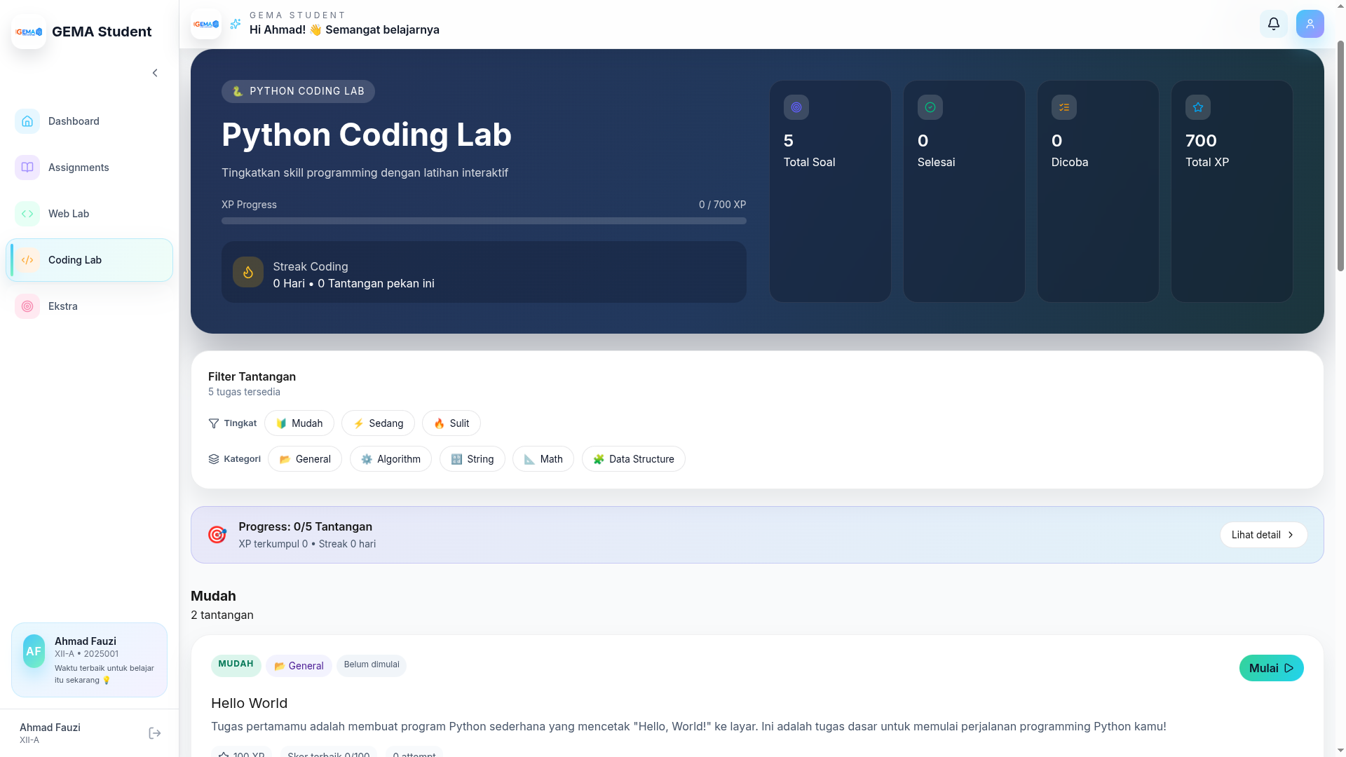 Coding Lab Interaktif